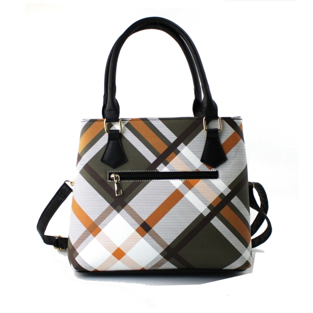 NWT AR New York Plaid Sachel